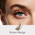 VEYESBEAUTY Manga Brown Lash Clusters Individual Eyelash Extensions 14mm