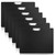 6 Pcs Black Extra Large 11x17 Clipboard Landscape Clipboards with Low Profile Clip Horizontal Sketch Board Reusable Plastic Art Clipboard Lap Boards for Drawing Sketching Art Supplies, 3mm Thick
