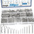 Seept 200Pcs 304 Stainless Steel Cotter Pins Assortment Kit - Hitch Pin Clips for Locking Systems | Ideal for Farm Tools, Tractor Implements, and Accessories
