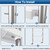 Goovilla Pool Ladder Steps Replacement, (3-Pack) 18" Universal, White