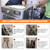 【UPGRADED】4FT Stainless Steel Washer Hoses with 90 Degree Elbows by Beaquicy - 2 Pack No-Lead Burst Proof Hot & Cold Water Connection Inlet Washer Supply Lines