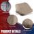 AUTOKAY Driver & Passenger Bottom Seat Cover Oak Tan Fits for Toyota 4Runner 1996-2002