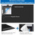 100% Blackout Blind Magnetic Window Cover,Cuttable Black Out Curtain 118x57