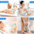 Back Scrubber for Shower,15.35"Curved Body Brush with Anti Slip Long Handle