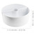 AuldHome Design Umbrella Planter for Patio Table w/Umbrella Hole (White), Enamelware Half-Circle Planter Pots