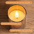 Girimax Grey Glass Flameless Votive Candles with Remote Batteries Set of 6