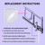 4701-00 RV Screen Door Slider Kit Fits Dexter RH Series 5050 Radius Corner