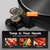 SNKOURIN Hot Pot with Grill 2 in 1, Multifunctional Smokeless Korean Barbecue Grill, Indoor Electric Hotpot Grill Combo, Capacity for 3-5 People, Non-stick Black 110v