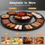 SNKOURIN Hot Pot with Grill 2 in 1, Multifunctional Smokeless Korean Barbecue Grill, Indoor Electric Hotpot Grill Combo, Capacity for 3-5 People, Non-stick Black 110v
