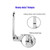 ODYSUNRAL Marine Grade T Hinges, Stainless Steel Boat Hinges, 6 inch x 3 inches, No Noise, Heavy Duty 316 Stainless Steel with Screws (2 PCS)