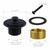 WELSAN Matte Black Tub Drain and Overflow Kit, Bathtub Drain Kit Universal
