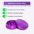 2.2-Inch Manual Aluminum Spice Mill for Culinary Spices, Purple