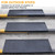 Spurtar Rubber Stair Treads 35" x 9.85", 6 Pack Outdoor Stair Treads, Black