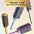 Olivia Garden Ceramic + Ion Speed XL - Extra-Long Round Thermal Hair Brush - Not Electrical - Professional Blowout Brush for Normal to Thick Hair - 4 1/4" - Diameter Barrel - 715-CIXL55BL