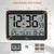 WallarGe Self-Setting Atomic Digital Wall Clock with Auto DST