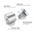 LuckIn 8 Pack Standoff Screws for Acrylic (1 in. Dia x 3/4 in. L)