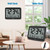 WallarGe 8.5'' Digital Atomic Clock with Indoor Outdoor Temp