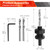JTemgle 8 Inch Hole Saw for Wood - 1/2" Hex Shank Arbor
