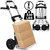 330 LB Capacity Folding Hand Truck Dolly Cart, Portable Aluminum Dolly Cart with Telescoping Handle and Rubber Wheels for Moving,Shopping,Travel,Office Use.