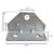 10 Pack Swivel Top Angle Bracket Bolster Bunk Board Adjustable for Boat Pontoon Trailer (10)
