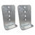 A.A 2 Pack 8" Galvanized L-Type Boat Trailer Bunk Bracket, Heavy Duty