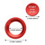 TOMALL Aluminum Engine Start Stop Push Button Ring Compatible with Land Rover Discovery Sport 5 Range Rover Jaguar XJ XF XE F-Type F-Pace XJR XFR Car Interior Accessories Ignition Switch Cover (Red)