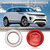 TOMALL Aluminum Engine Start Stop Push Button Ring Compatible with Land Rover Discovery Sport 5 Range Rover Jaguar XJ XF XE F-Type F-Pace XJR XFR Car Interior Accessories Ignition Switch Cover (Red)