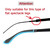 PATIKIL Glasses End Tips, 4 Pairs Eyeglass Anti Slip Ear Sock Pieces Tube Sleeve Silicone for Rectangle Thin Metal Eyeglass Temple Style 4, Black Red