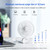 PSECICI Handheld Fan, Mini Portable Personal Fan with lanyard, 4 Speeds Level 180° Foldable Design for Desk/Travel/Office/Outdoor