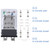 2PCS Electromagnetic Power Relay, 8-Pin 10A 12 DC Relay Coil with Socket Base, LED Indicator, DPDT 2NO 2NC - MY2NJ 2PCS [Applicable for DIN Rail System]