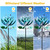 LimeHill Wind Spinner for Yard and Garden - Large Metal Windspinners for Outdoor Decorations (Blue Lotus (24 X 84 Inches))