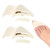 Toe Filler Inserts [4 Pairs] for Shoes Too Big, Adjustable Toe Plug Shoe Inserts, Half Cushion Inserts for Women High Heels Sneakers (Black+Beige)