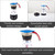 Imusa Special Edition Electric Cuba/Domino themed Espresso Maker, 3 or 6 Cups, White, Red, Blue