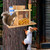 ChezMax Squirrel Feeder with Auto Water Bottle for Outside Winter, Wooden Sturdy Squirrel House with Corn Cob Holder, Hanging Chipmunk Feeding Box Stations, Easy to Fill with Removable Front Panel