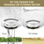 Yaseingoo Universal Bathtub Drain Kit with Overflow & Hair Catcher, Chrome