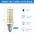 E12 LED Candelabra Light Bulbs, 200W Equivalent Chandelier Bulbs, 3000K Daylight White Non-Dimmable E12 LEDs Bulbs, 20W LED Light Bulb for Chandeliers, Ceiling Fan, Pendant, Wall sconces, Pack of 4