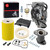 Carburetor Carb and Air Filter Foam Intake Manifold Compatible with YAMAHA 1987-1998 Big Bear 350 1987-1995 Moto 4 YFM350ER 1996-1998 Kodiak 400