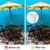 GHAMYEE Patio Table Umbrella Hole Ring Wedge Plug Stabilizer Sleeve for 2 to 2.5 Inch Table Hole and 1.5 Inch Umbrella Pole Adapter (Transparent)