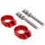 JFG RACING Motorcycle 2pcs 12mm Chain Adjuster Tensioner CNC Universal for CRF50F CRF100F CRF110F XR50R XR100 CRF XR KLX TTR 50-125cc Dirt Pit Bike Mini Bike Replace 95014-10010 Red