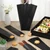 Geelin 500 Pcs Paper Silverware Sleeves Churro Bags Bulk, Black