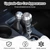 HIRUFAIT Car Shifter Knob Stick Head Replacement for Toyota FJ Cruiser 2007-2021 Accessories, Aluminum Alloy Automotive Gear Shift Handle Lever Head Replacement Interior Decoration (Silver)