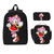 Shadow The Hedgehog Backpack Boys Girls BookBag School Bag Computer Shoulder Bags 3ps Insulated Lunch Bag Pencil Case