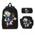Shadow The Hedgehog Backpack Boys Girls BookBag School Bag Computer Shoulder Bags 3ps Insulated Lunch Bag Pencil Case