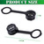 MEAJOO 2PCS Gas Can Vent Caps, Rear Vent Screw Caps for Replacement, Fit Most Fuel Diesel Kerosene Jugs (Black)