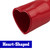 Sakali 63mm Heart-Shaped Tail Pipe Car Stainless Steel Exhaust Muffler Tip 2.5 inch Inlet Universal Fit Exhaust Pipe (Red,Curved)