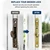 Sliding Glass Door Mortise Lock Replacement, 3-15/16" Screw Hole Spacing Patio Door Latch Replacement, 45 Degree Keyway Hook Lock for Vinyl Aluminum Sliding Doors, Includes Mounting Screws