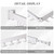 RFOUO Wall Mounted Clothes Drying Rack Tri-Fold, White