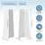 8 Pcs Aluminum Siding Corners 8 Inch Outside White Siding Corner Caps Smooth Metal Corner Panels Trim Nails Included for Mobile Home House Exterior