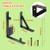 2 Sets Fence Gate Kit Gate Hardware with Gate Latch, Gate Corner Brace Brackets Heavy Duty Anti Sag Gate Frame Hardware Kit with Gate Hinges for Wooden Fences, Driveway Gates, Shed Doors, Corral Gates