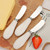 sweetfamily 4 Pcs Stainless Steel Butter Knife Cheese,Jam,5.2 Inch